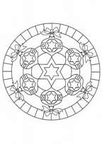 coloriage mandala boule de noel